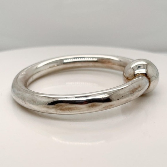 Authentic Rare Antique Tiffany & Co. 925 Sterling Silver Teething Ring & Rattle - Picture 4 of 8